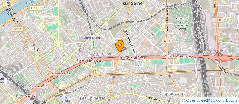 localisation de l'entreprise OUEST à SAINT-OUEN-SUR-SEINE