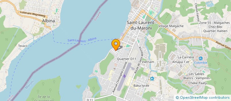 localisation de l'entreprise OUEST A SEKA LIBI  SAINT-LAURENT-DU-MARONI