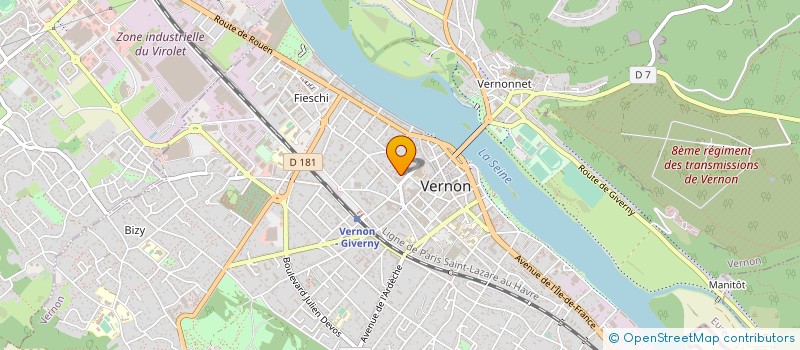 localisation de l'entreprise OUEST ACOUSTIC à VERNON