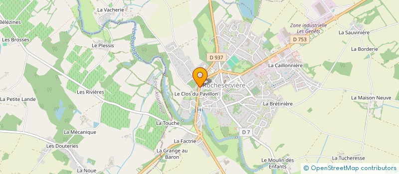 localisation de l'entreprise OUEST AGRI DEVELOPPEMENT à ROCHESERVIERE