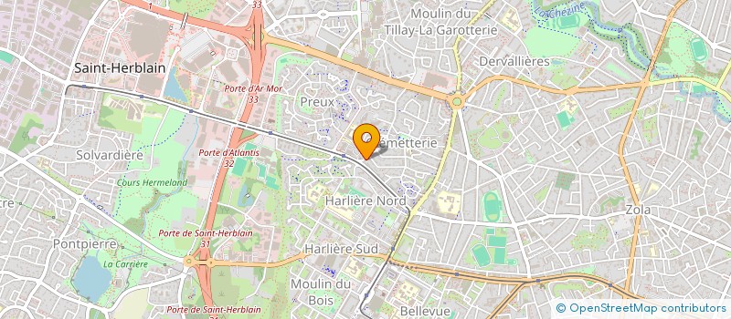 localisation de l'entreprise OUEST AGRI SERVICES  SAINT-HERBLAIN