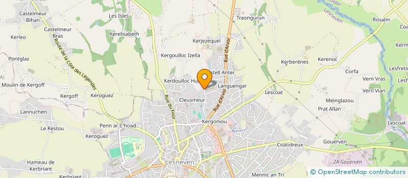 localisation de l'entreprise OUEST ALIAN à LESNEVEN