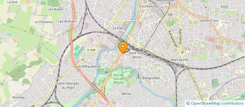 localisation de l'entreprise OUEST ALLIANCE à LE MANS