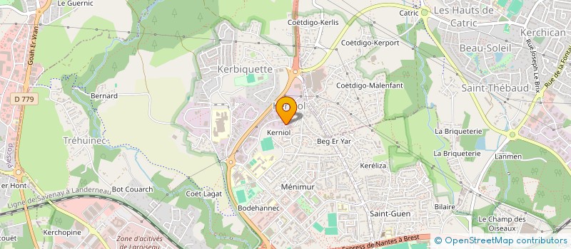 localisation de l'entreprise OUEST ALPHA à VANNES