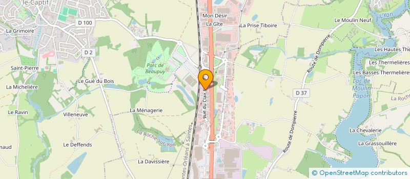 localisation de l'entreprise OUEST AMBULANCE  MOUILLERON-LE-CAPTIF