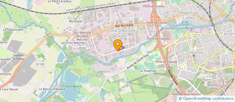 localisation de l'entreprise OUEST ARRIMAGE à RENNES