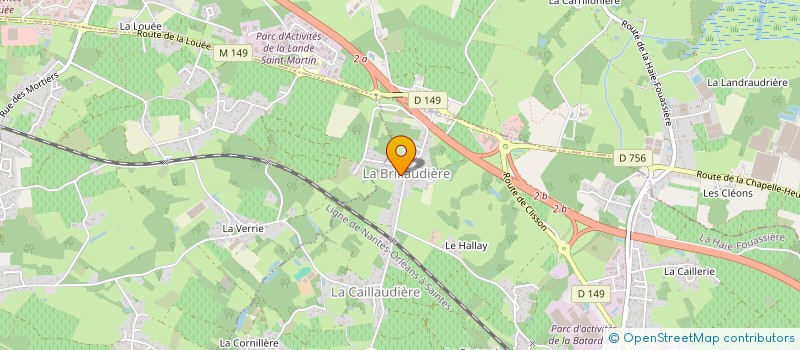 localisation de l'entreprise OUEST ASCENSEURS SERVICES à LA HAIE-FOUASSIERE