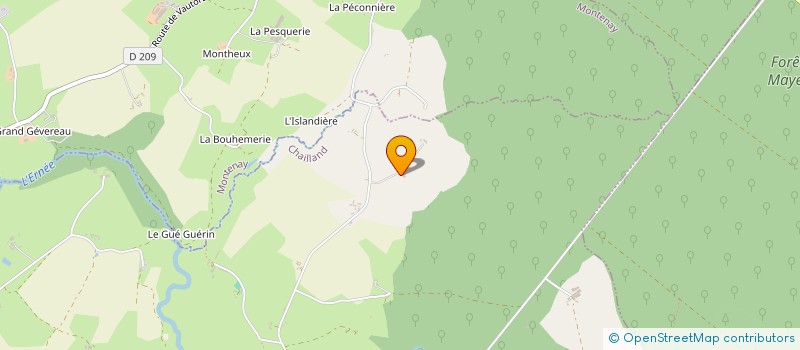 localisation de l'entreprise OUEST ASSECHEMENT  CHAILLAND