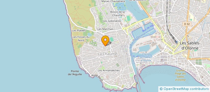 localisation de l'entreprise OUEST ATLANTIQUE à LES SABLES D'OLONNE