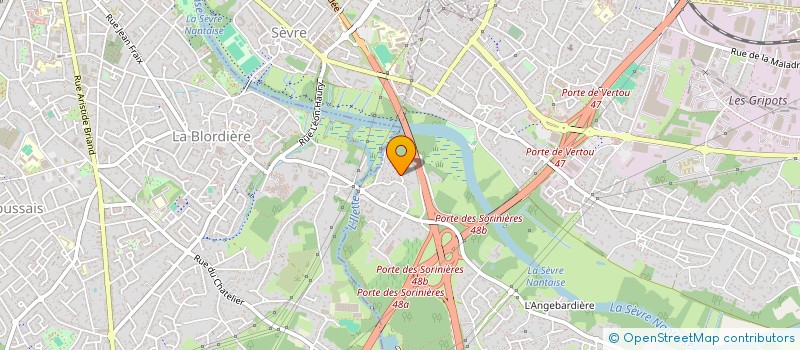 localisation de l'entreprise OUEST ATLANTIQUE ACCUEIL  VERTOU