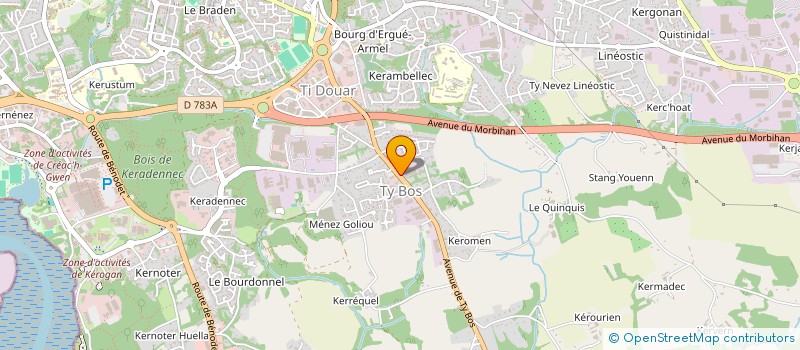 localisation de l'entreprise OUEST ATLANTIQUE LOCATION  QUIMPER