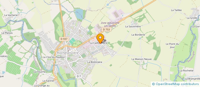 localisation de l'entreprise OUEST AUTOMOBILE à ROCHESERVIERE