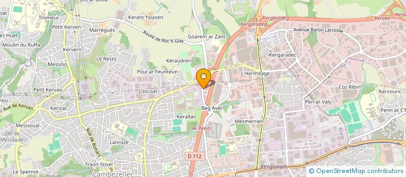 localisation de l'entreprise OUEST AVENIR 3  BREST