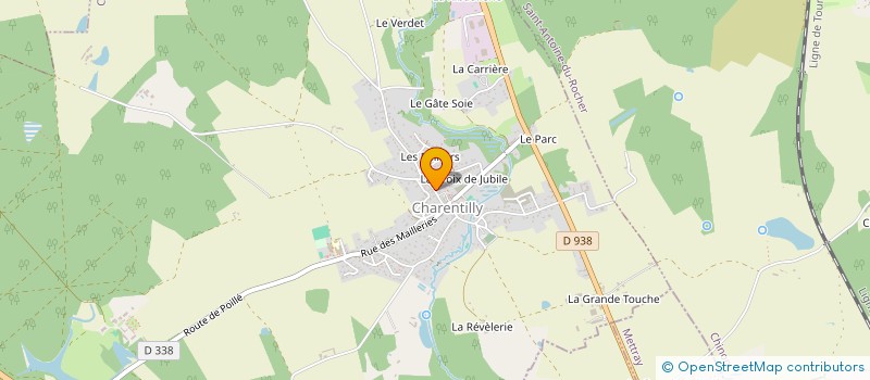 localisation de l'entreprise OUEST AVENIR FORMATION SARL  CHARENTILLY