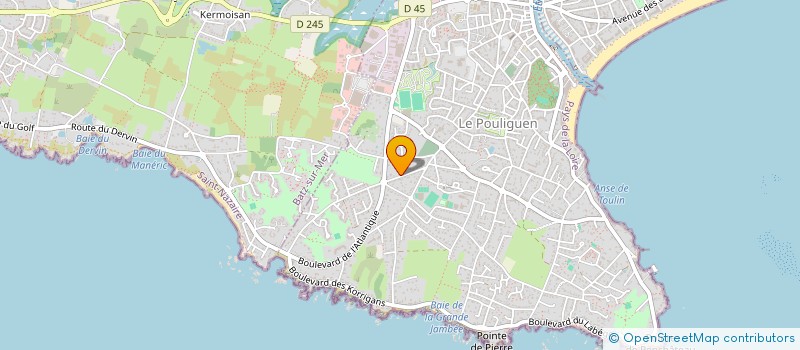 localisation de l'entreprise OUEST-AVENTURE à LE POULIGUEN
