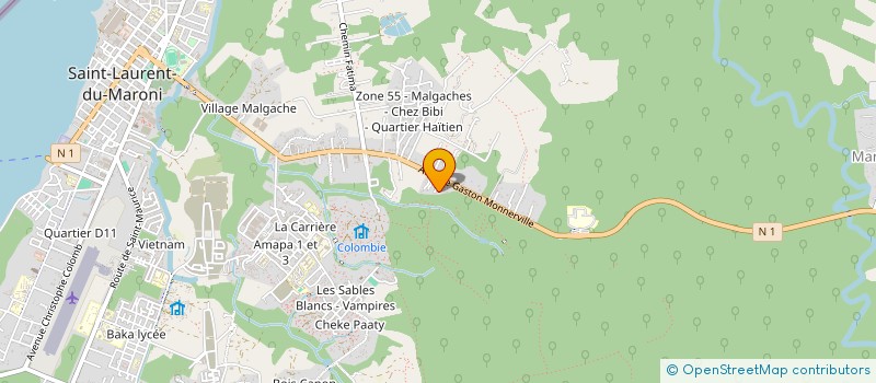 localisation de l'entreprise OUEST BASKET à SAINT-LAURENT-DU-MARONI