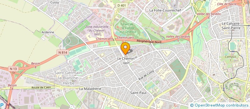 localisation de l'entreprise OUEST BAT à CAEN
