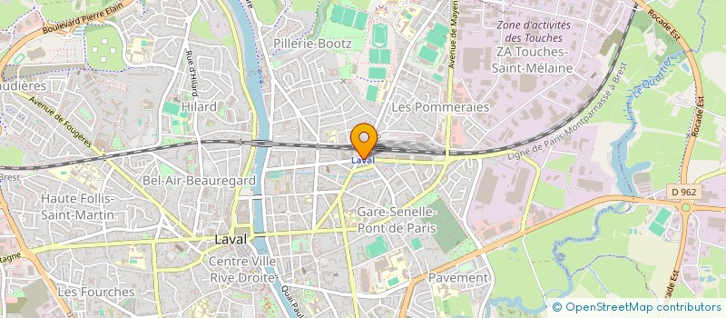 localisation de l'entreprise OUEST BATI à LAVAL