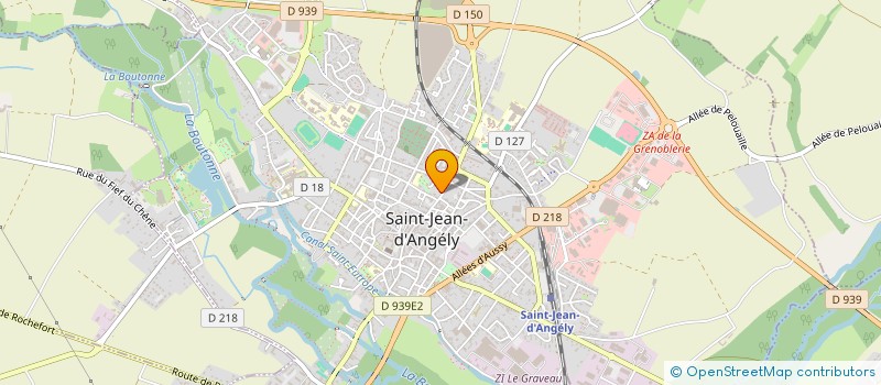 localisation de l'entreprise OUEST BATIMENT  SAINT-JEAN-D'ANGELY
