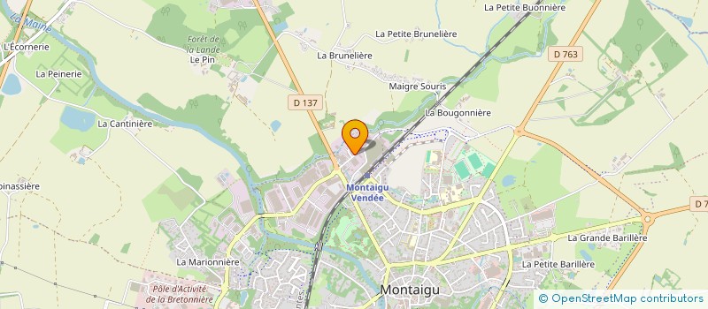 localisation de l'entreprise OUEST BATIMENT FAUCHARD à MONTAIGU-VENDEE
