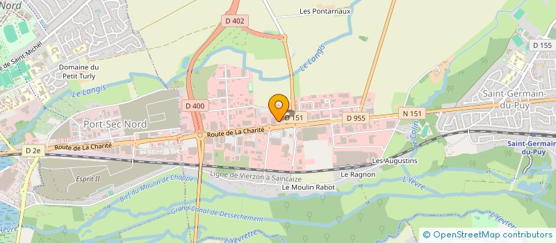 localisation de l'entreprise OUEST BATTERIES 18  SAINT-GERMAIN-DU-PUY