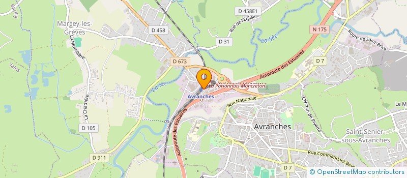 localisation de l'entreprise OUEST BLANCHISSERIE à AVRANCHES