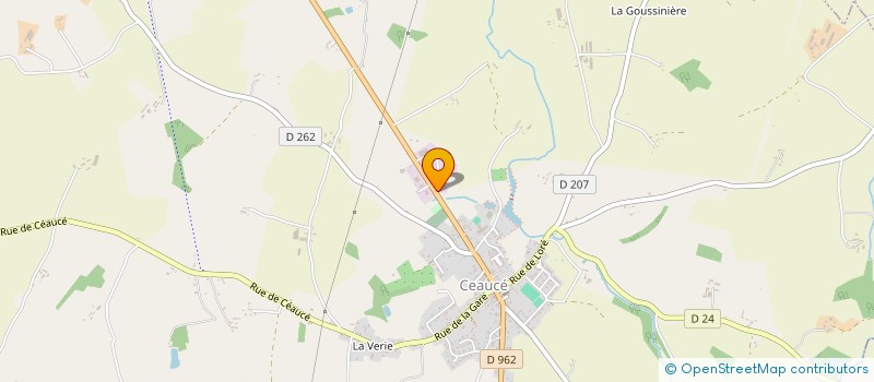 localisation de l'entreprise OUEST BOBINAGE SERVICES à CEAUCE