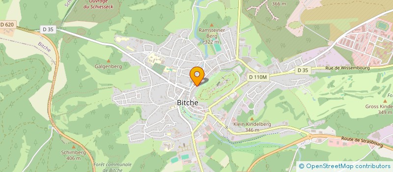 localisation de l'entreprise OUEST BOISSONS  BITCHE