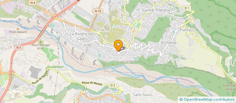 localisation de l'entreprise OUEST BOURBON DEPOTAGE EMPOTAGE à LA POSSESSION