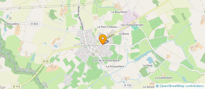 localisation de l'entreprise OUEST BRETAGNE SERVICES  OREE-D'ANJOU