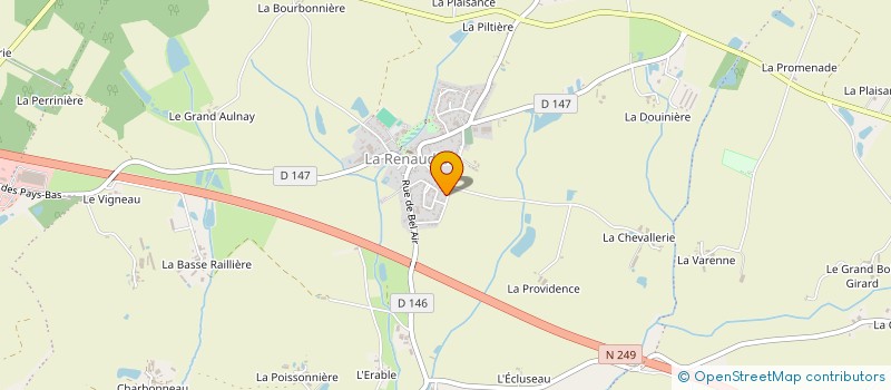 localisation de l'entreprise OUEST BTP NEGOCE à SEVREMOINE