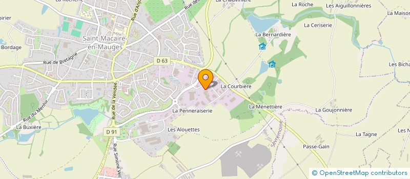 localisation de l'entreprise OUEST BTP SERVICE à SEVREMOINE