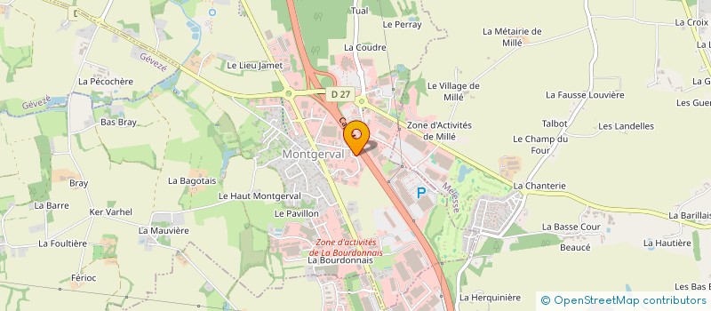 localisation de l'entreprise OUEST BUREAU SOCIETE D'AMENAGEMENT à LA MEZIERE