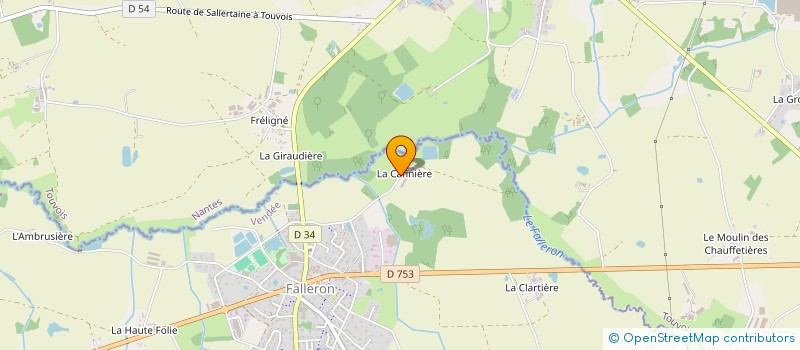 localisation de l'entreprise OUEST BURGER  FALLERON