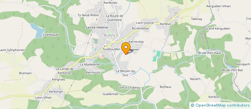 localisation de l'entreprise OUEST CABLAGE ELECTRIQUE  PLUMELIAU-BIEUZY