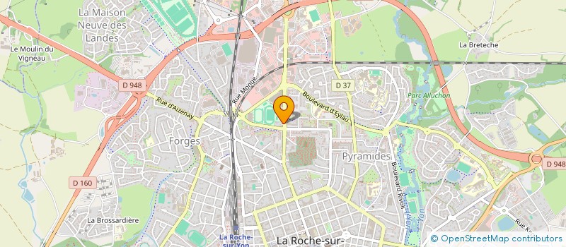 localisation de l'entreprise OUEST CAR SERVICES à LA ROCHE-SUR-YON