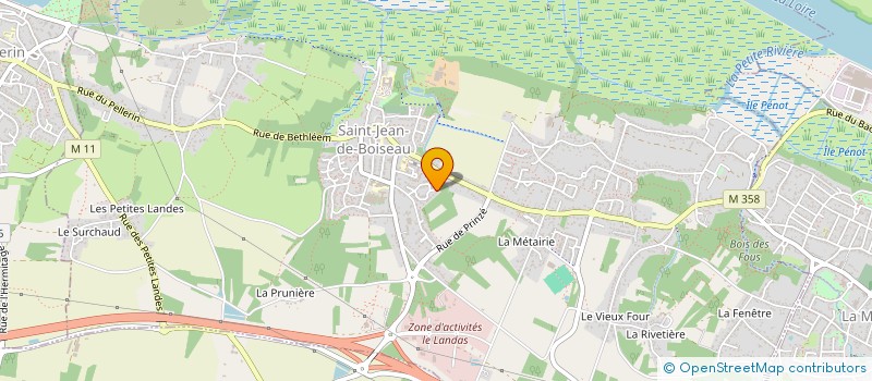 localisation de l'entreprise OUEST CAROTTAGE SCIAGE  SAINT-JEAN-DE-BOISEAU