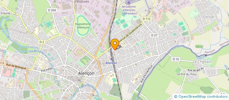 localisation de l'entreprise OUEST CHARPENTE à ALENCON