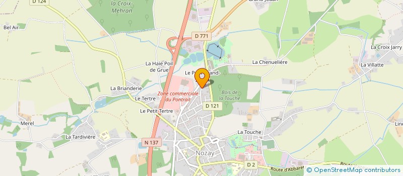 localisation de l'entreprise OUEST CHAUFFAGE CLIMATISATION  PUCEUL