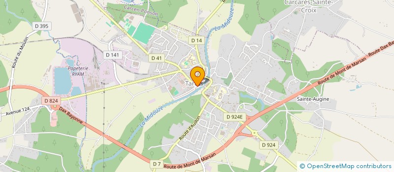 localisation de l'entreprise OUEST CHAUFFAGE GEOTHERMIE à TARTAS