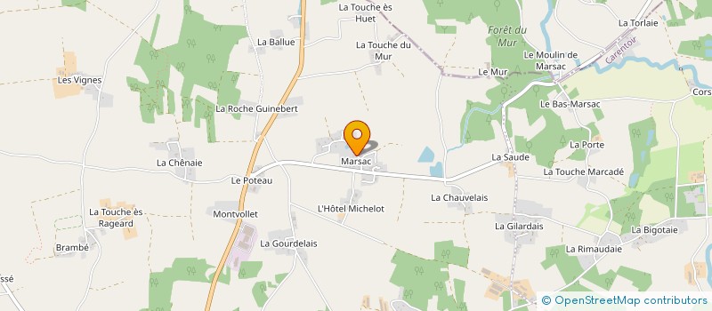 localisation de l'entreprise OUEST COLLECTOIL à CARENTOIR