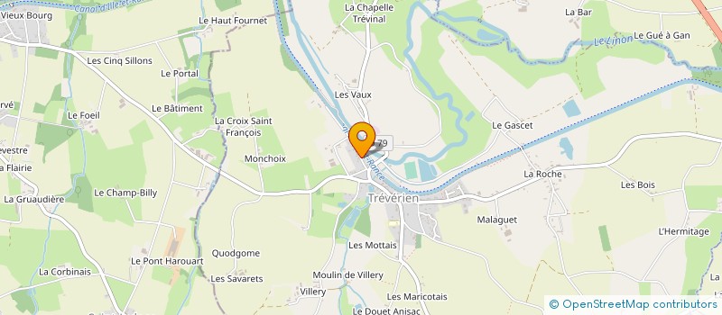 localisation de l'entreprise OUEST COMPTOIR  TREVERIEN