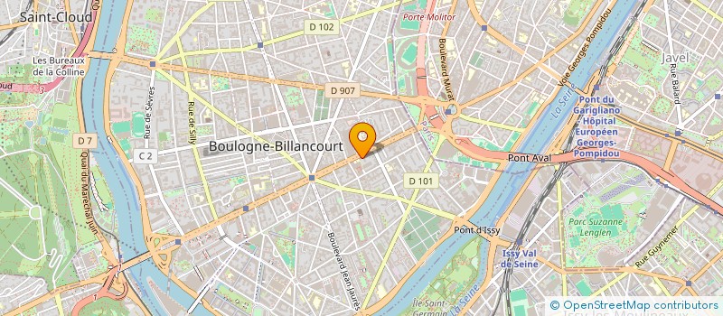 localisation de l'entreprise OUEST COMPUTER SERVICE à BOULOGNE-BILLANCOURT