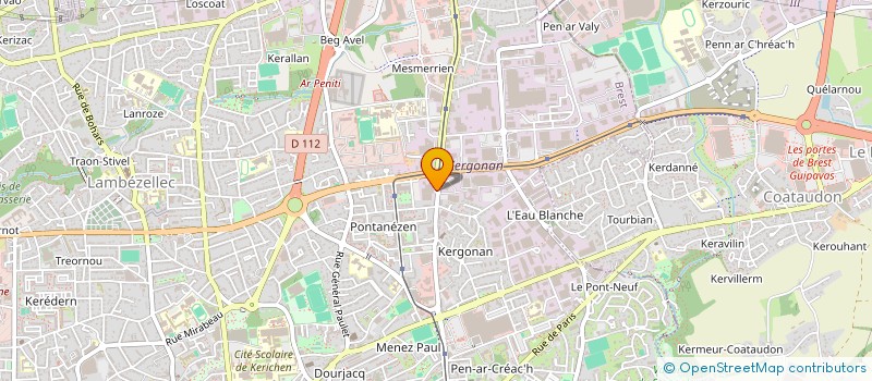 localisation de l'entreprise OUEST CONCEPT AUTOMOBILES à BREST