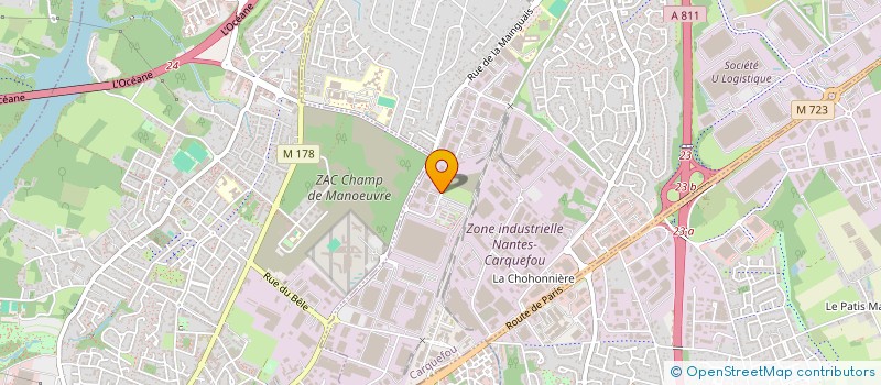 localisation de l'entreprise OUEST CONCEPT ETANCHEITE à CARQUEFOU