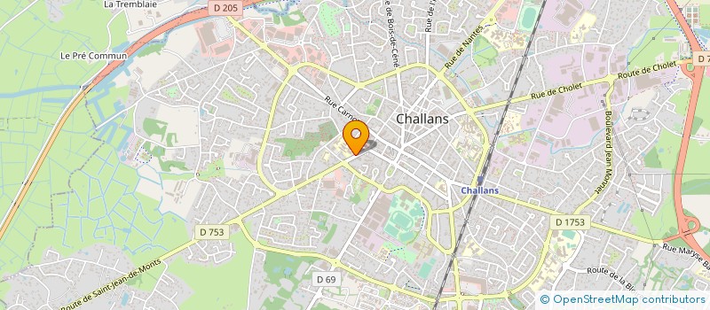 localisation de l'entreprise OUEST CONNECTING FIBER à CHALLANS