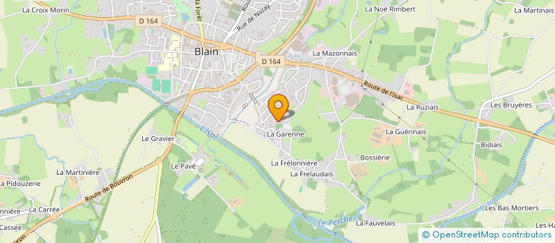 localisation de l'entreprise OUEST COULEURS ET SOLS  BLAIN