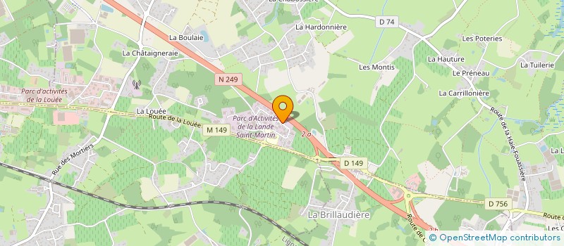 localisation de l'entreprise OUEST COURTAGE  HAUTE-GOULAINE