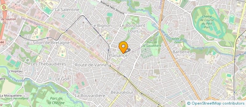 localisation de l'entreprise OUEST COUVERTURE à ORVAULT