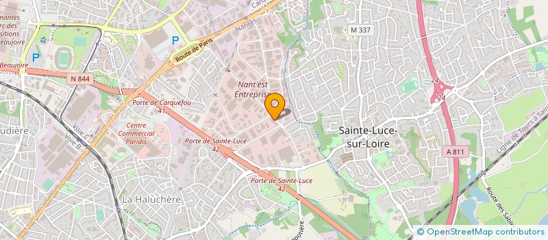 localisation de l'entreprise OUEST COUVERTURE ENERGIE  NANTES